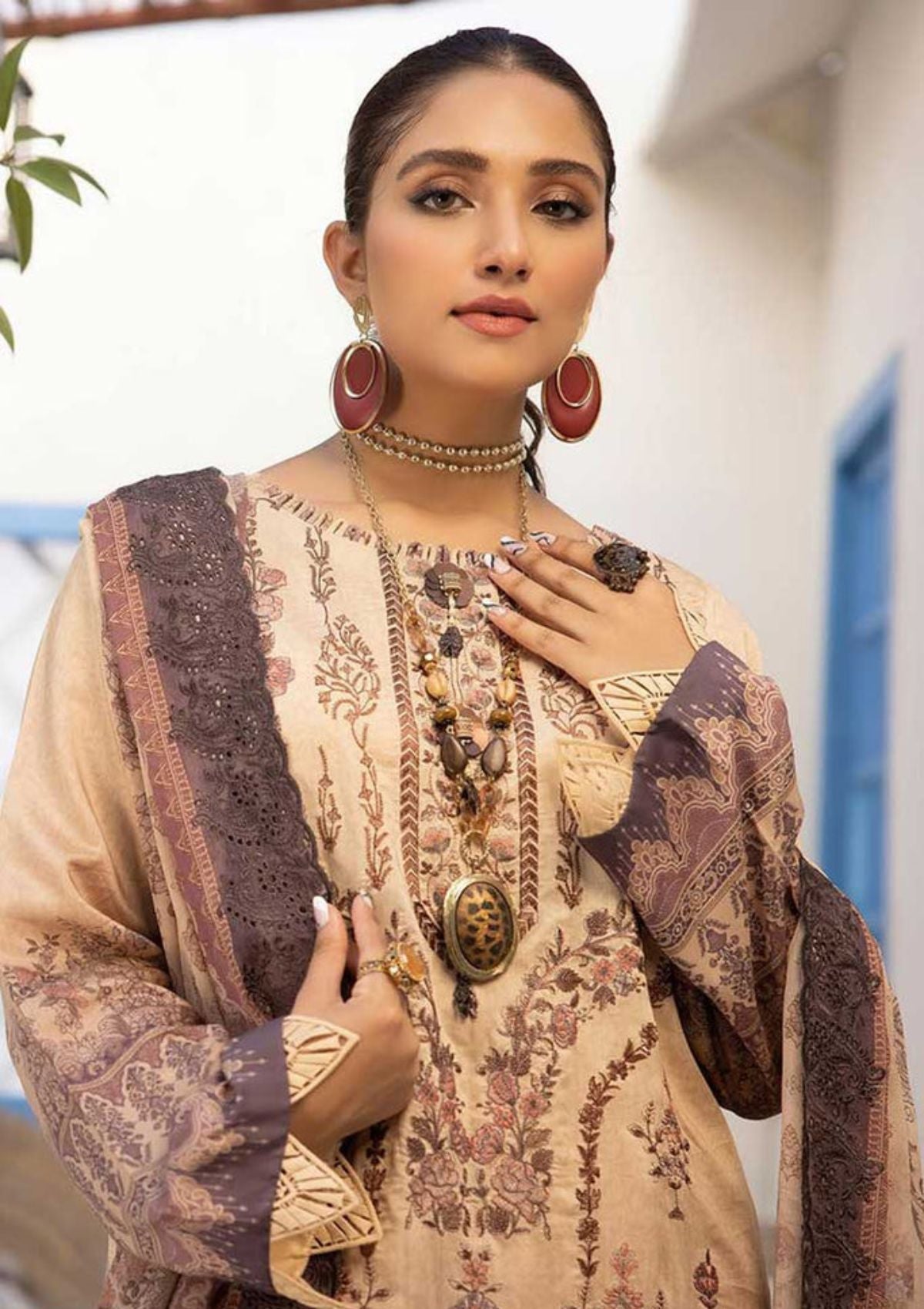 Winter Collection - Shehzal By Shaista - Viscose - D#397 available at Saleem Fabrics Traditions