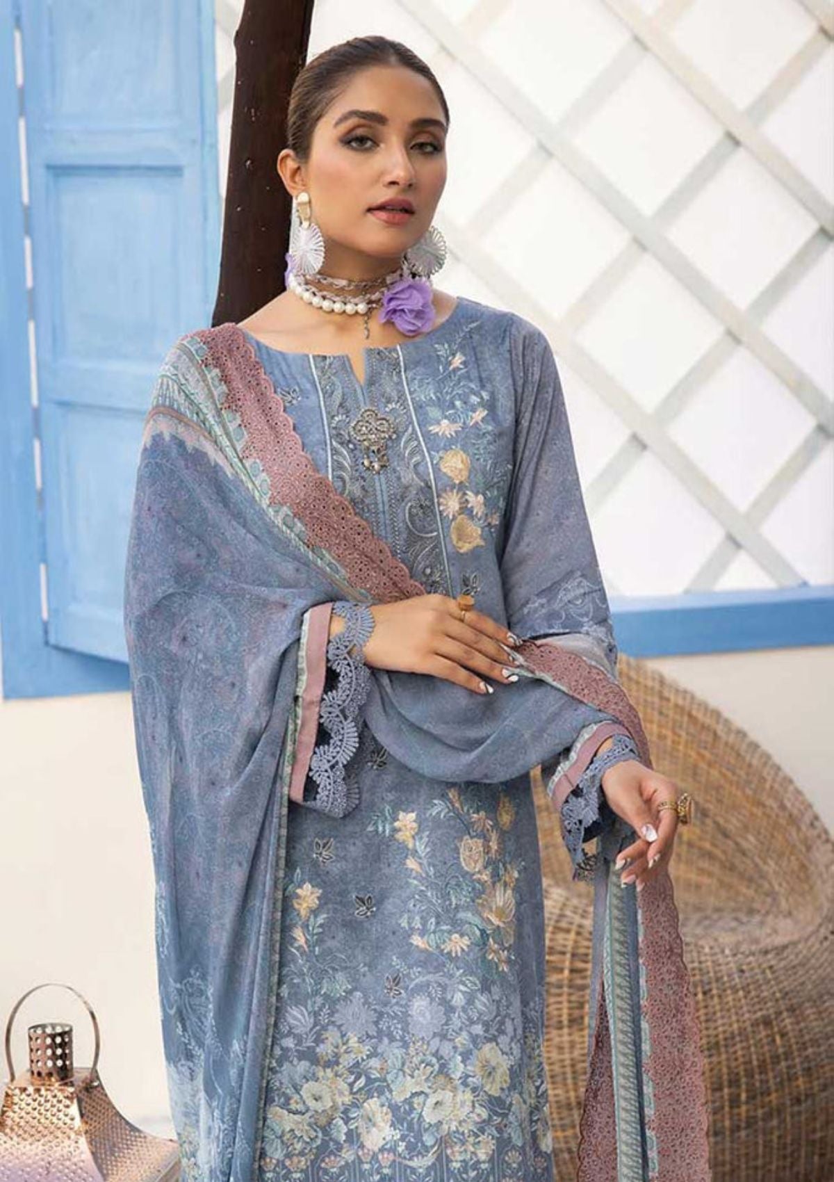 Winter Collection - Shehzal By Shaista - Viscose - D#399 available at Saleem Fabrics Traditions