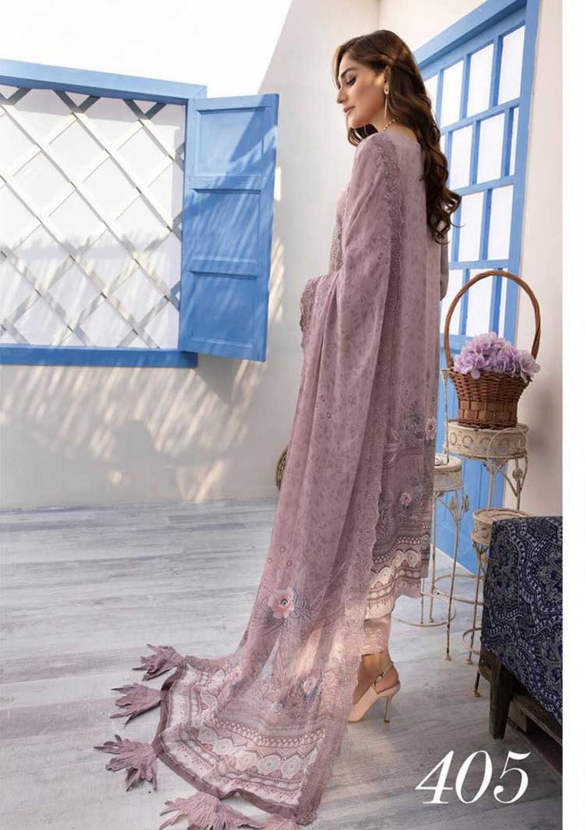 Winter Collection - Shehzal By Shaista - Viscose - D#405 available at Saleem Fabrics Traditions