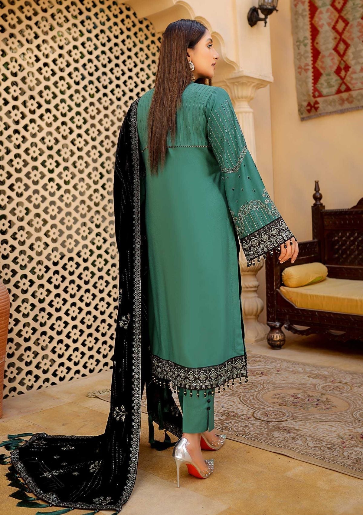 Winter Collection - Waresha - Luxury - V28 - D#170 available at Saleem Fabrics Traditions