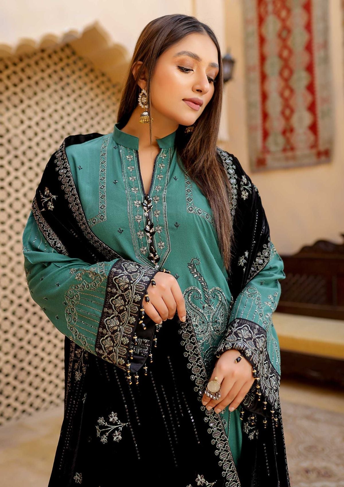 Winter Collection - Waresha - Luxury - V28 - D#170 available at Saleem Fabrics Traditions