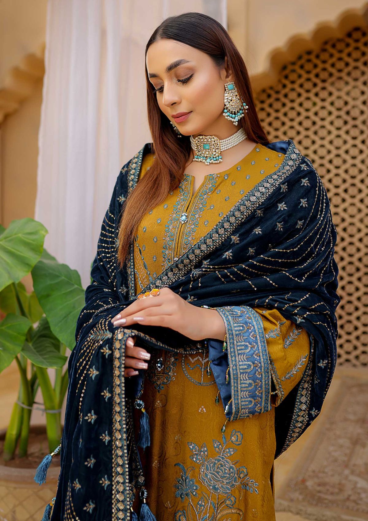 Winter Collection - Waresha - Luxury - V28 - D#171 available at Saleem Fabrics Traditions