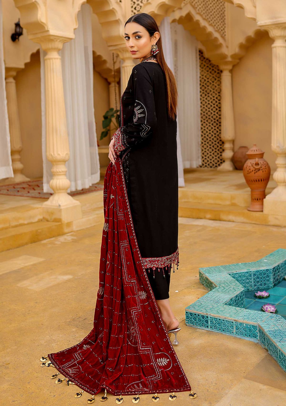 Winter Collection - Waresha - Luxury - V28 - D#173 available at Saleem Fabrics Traditions