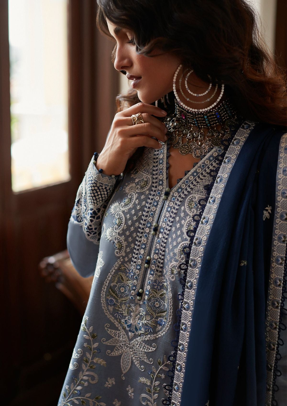 Winter Collection - Zaha - Unstitched - D#11 - Parisa available at Saleem Fabrics Traditions