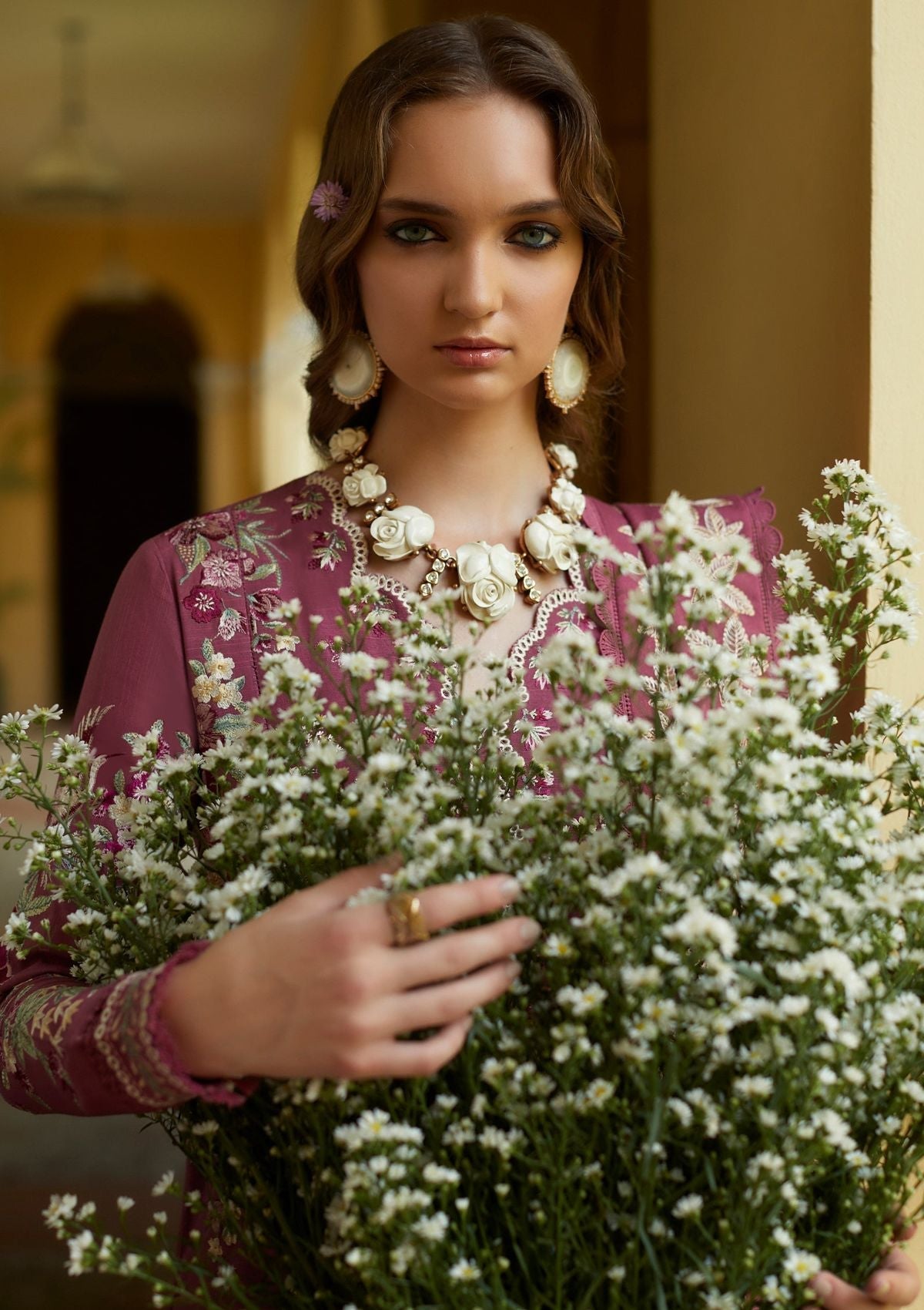 Winter Collection - Zaha - Unstitched - D#13 - Lalam available at Saleem Fabrics Traditions