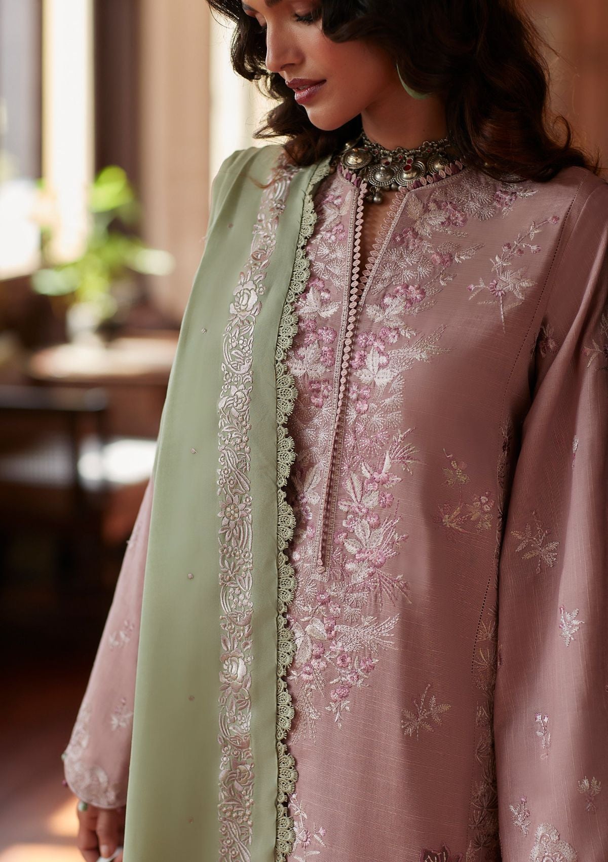 Winter Collection - Zaha - Unstitched - D#15 - Esana available at Saleem Fabrics Traditions