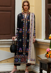 Winter Collection - Zaha - Unstitched - D#4 - Feray available at Saleem Fabrics Traditions