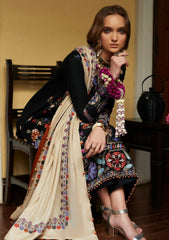 Winter Collection - Zaha - Unstitched - D#4 - Feray available at Saleem Fabrics Traditions