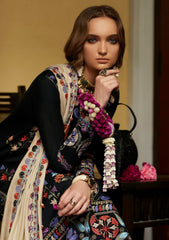 Winter Collection - Zaha - Unstitched - D#4 - Feray available at Saleem Fabrics Traditions