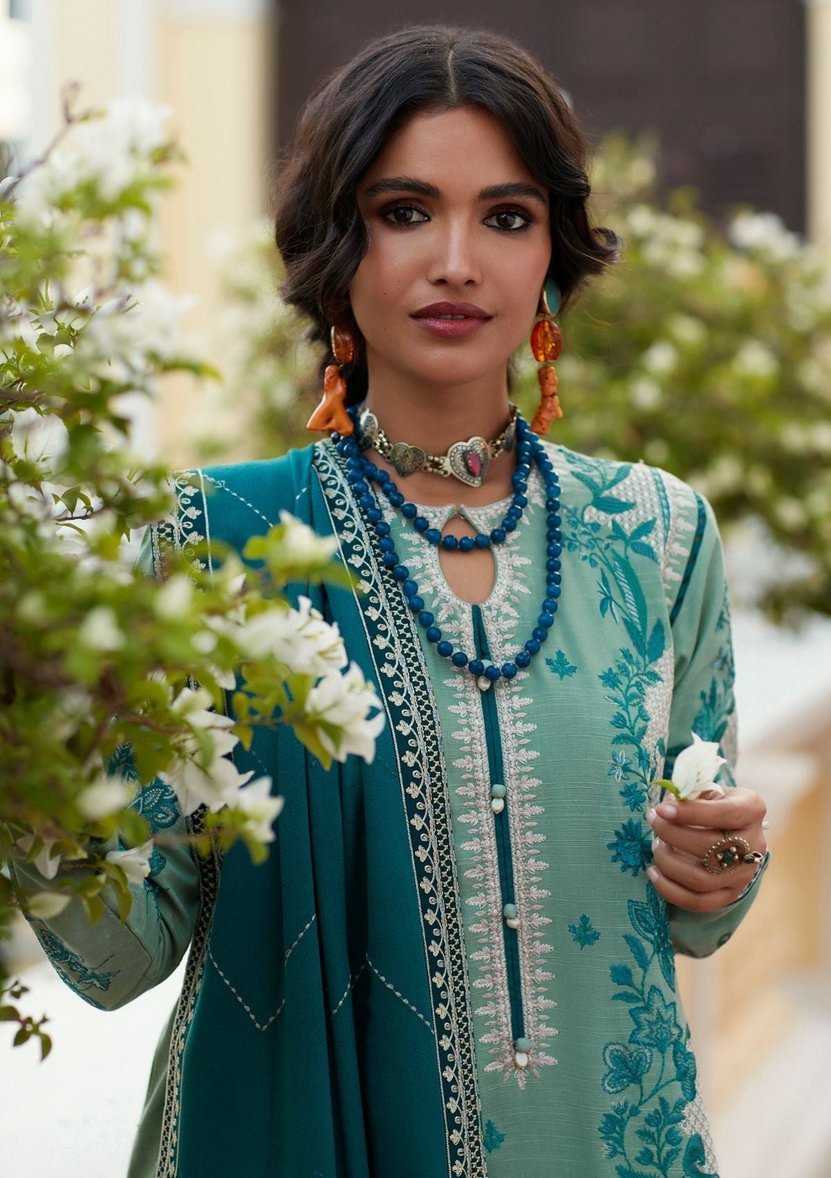 Winter Collection - Zaha - Unstitched - D#6 - Derya available at Saleem Fabrics Traditions