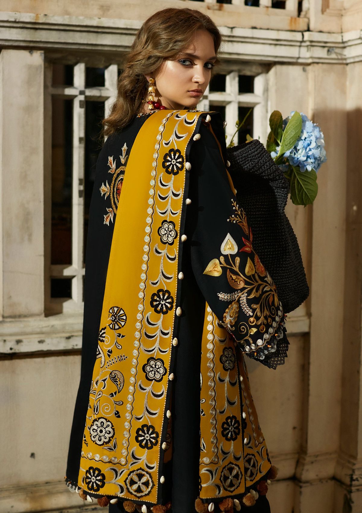 Winter Collection - Zaha - Unstitched - D#8 - Lunara available at Saleem Fabrics Traditions