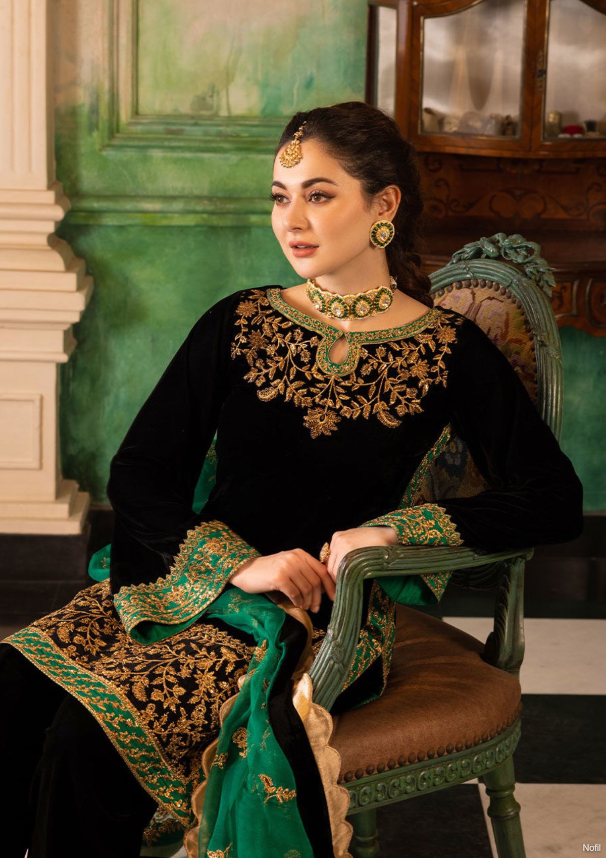 Winter Collection - Zainab Chottani - Velvet - ZCV#1 available at Saleem Fabrics Traditions