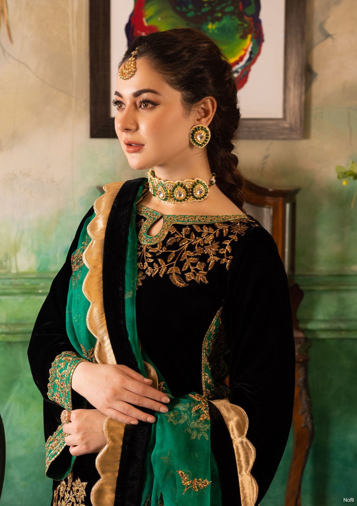 Winter Collection - Zainab Chottani - Velvet - ZCV#1 available at Saleem Fabrics Traditions