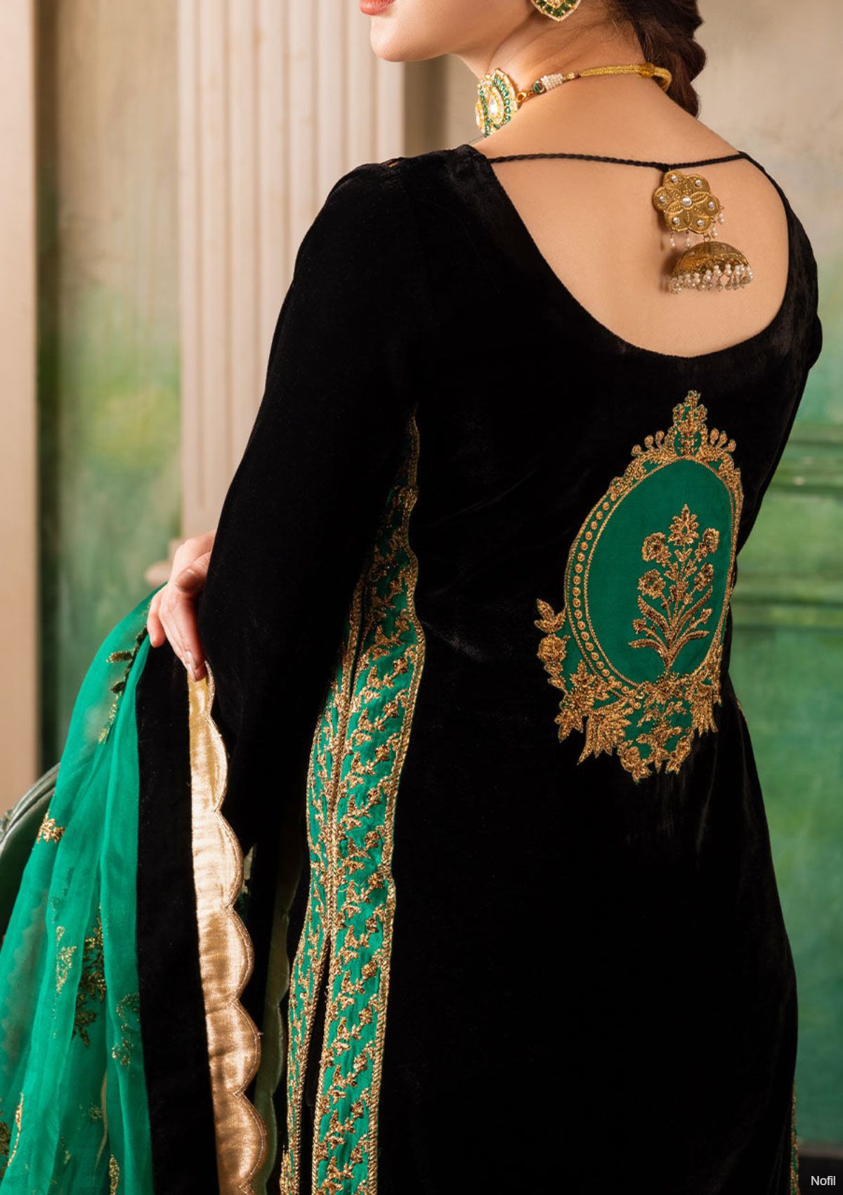 Winter Collection - Zainab Chottani - Velvet - ZCV#1 available at Saleem Fabrics Traditions