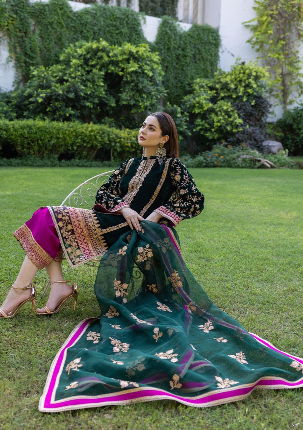 Winter Collection - Zainab Chottani - Velvet - ZCV#2 available at Saleem Fabrics Traditions