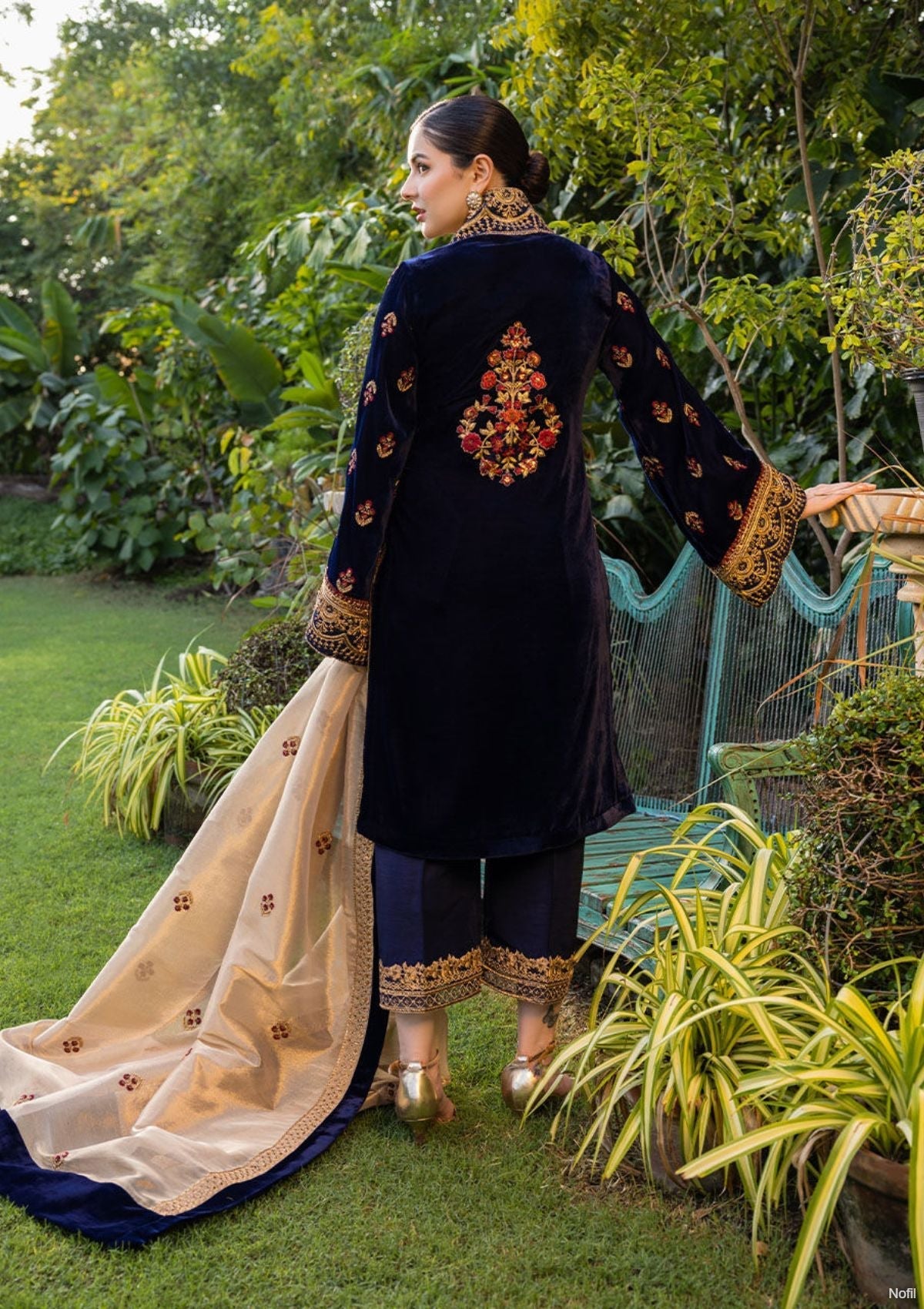 Winter Collection - Zainab Chottani - Velvet - ZCV#3 available at Saleem Fabrics Traditions