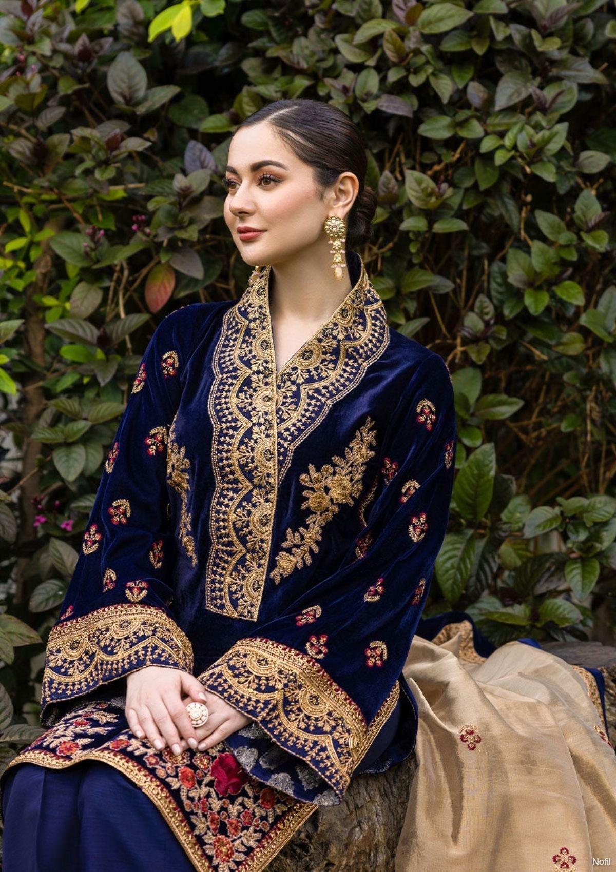 Winter Collection - Zainab Chottani - Velvet - ZCV#3 available at Saleem Fabrics Traditions