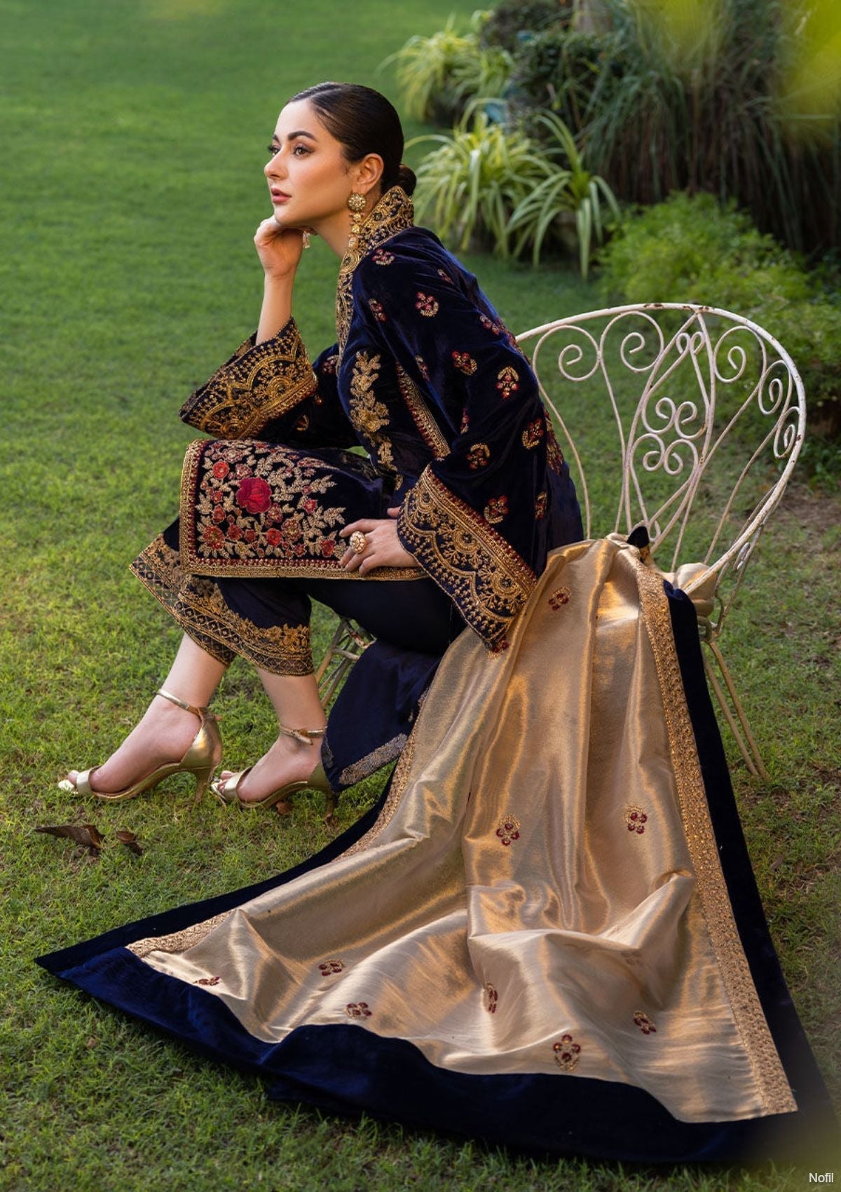 Winter Collection - Zainab Chottani - Velvet - ZCV#3 available at Saleem Fabrics Traditions