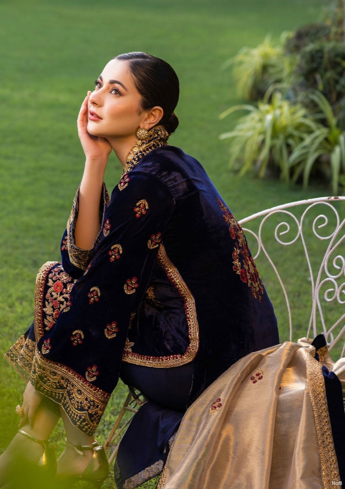 Winter Collection - Zainab Chottani - Velvet - ZCV#3 available at Saleem Fabrics Traditions