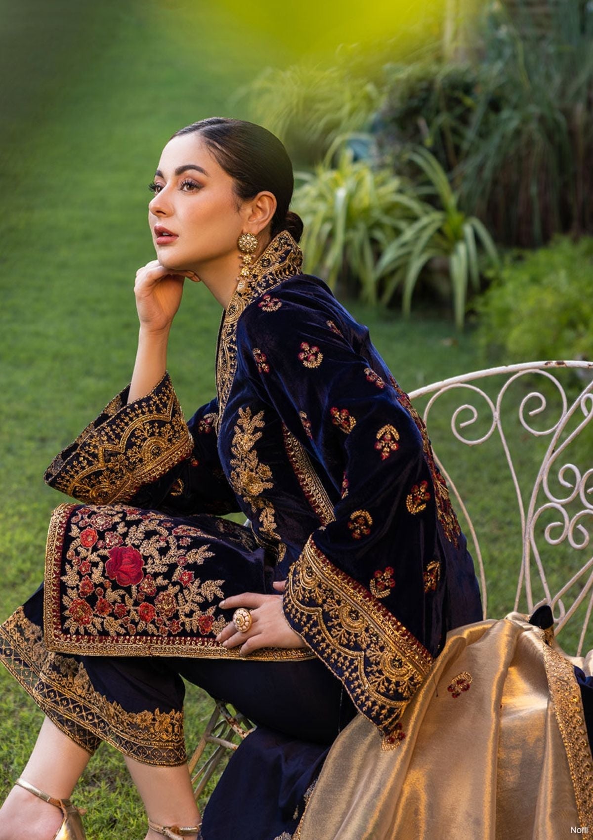 Winter Collection - Zainab Chottani - Velvet - ZCV#3 available at Saleem Fabrics Traditions