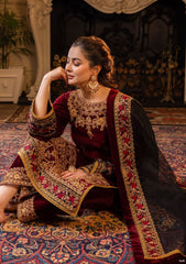 Winter Collection - Zainab Chottani - Velvet - ZCV#4 available at Saleem Fabrics Traditions