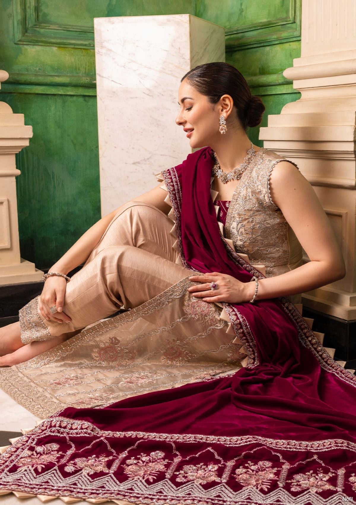 Winter Collection - Zainab Chottani - Velvet - ZCV#5 available at Saleem Fabrics Traditions