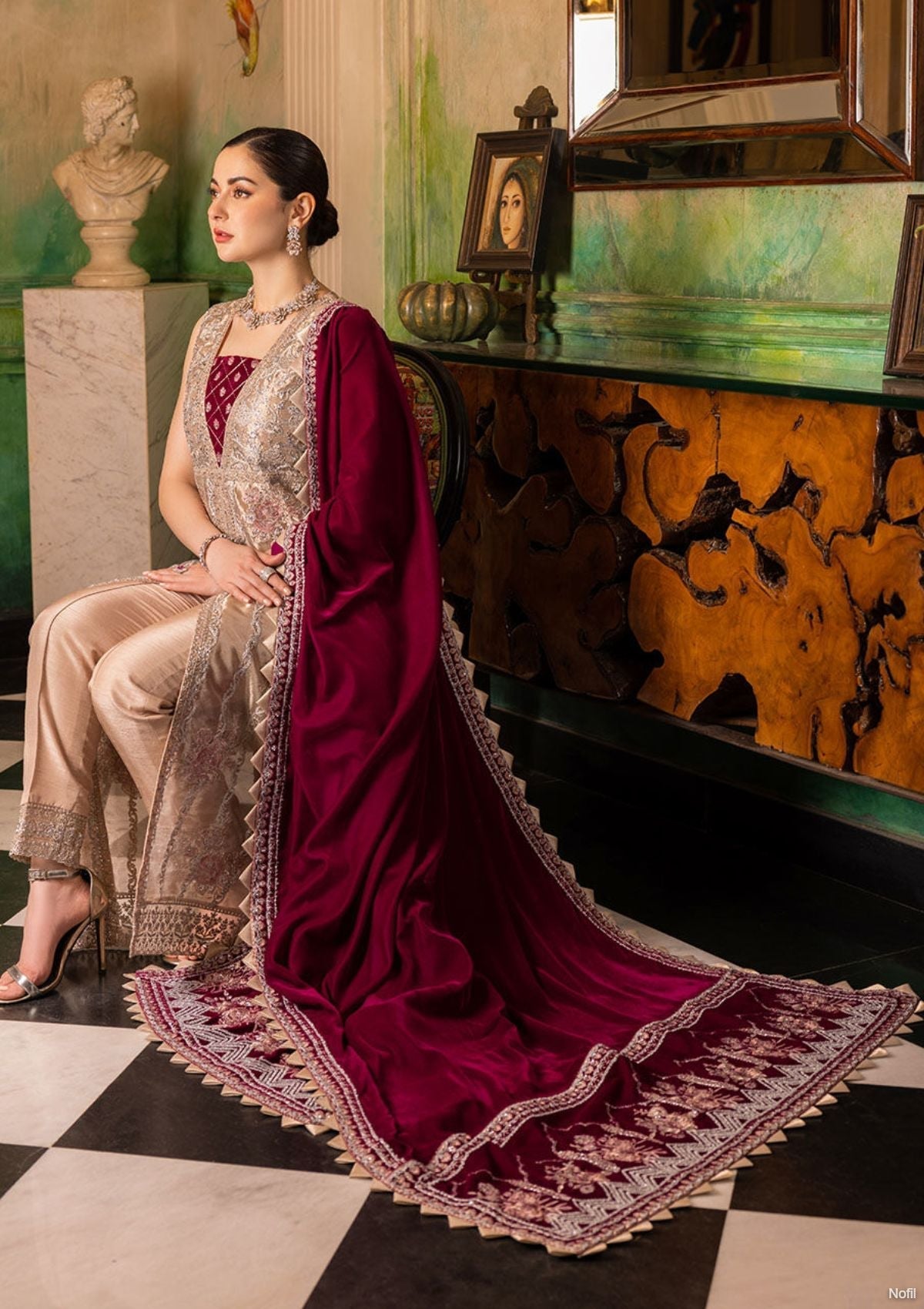 Winter Collection - Zainab Chottani - Velvet - ZCV#5 available at Saleem Fabrics Traditions