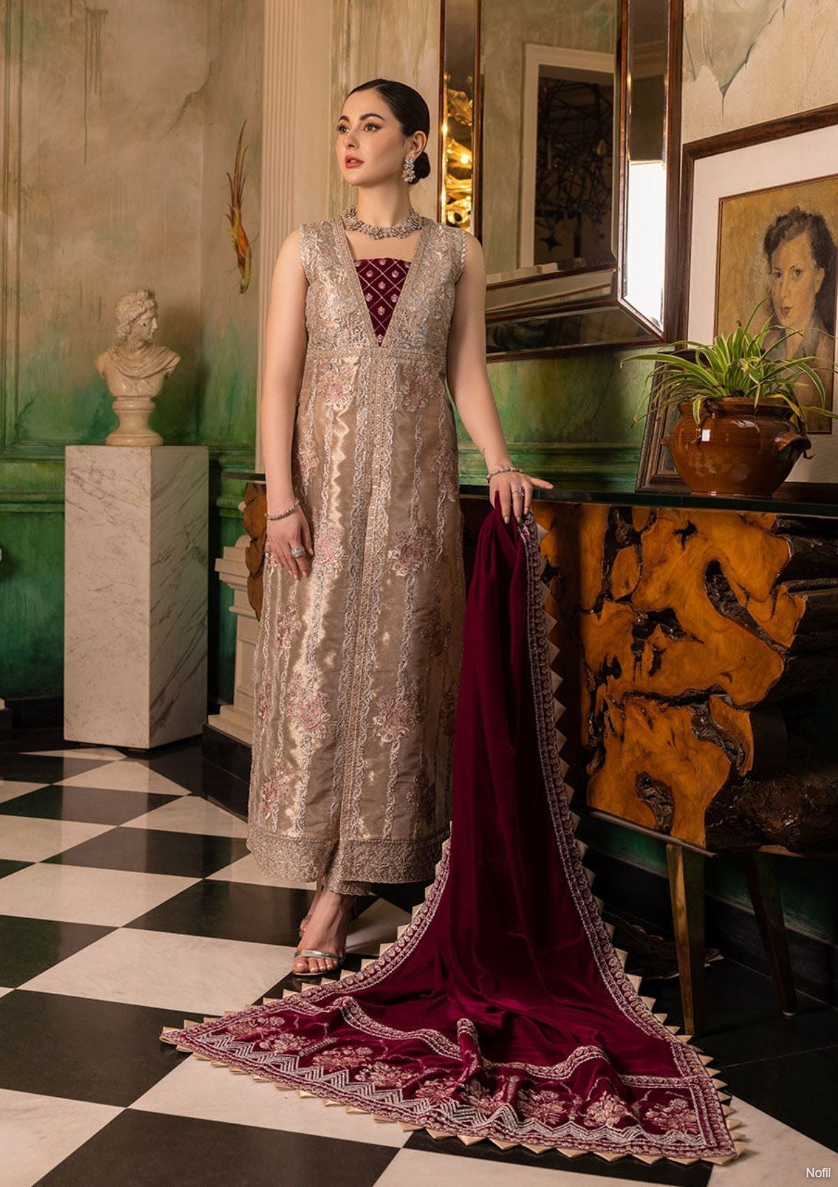 Winter Collection - Zainab Chottani - Velvet - ZCV#5 available at Saleem Fabrics Traditions