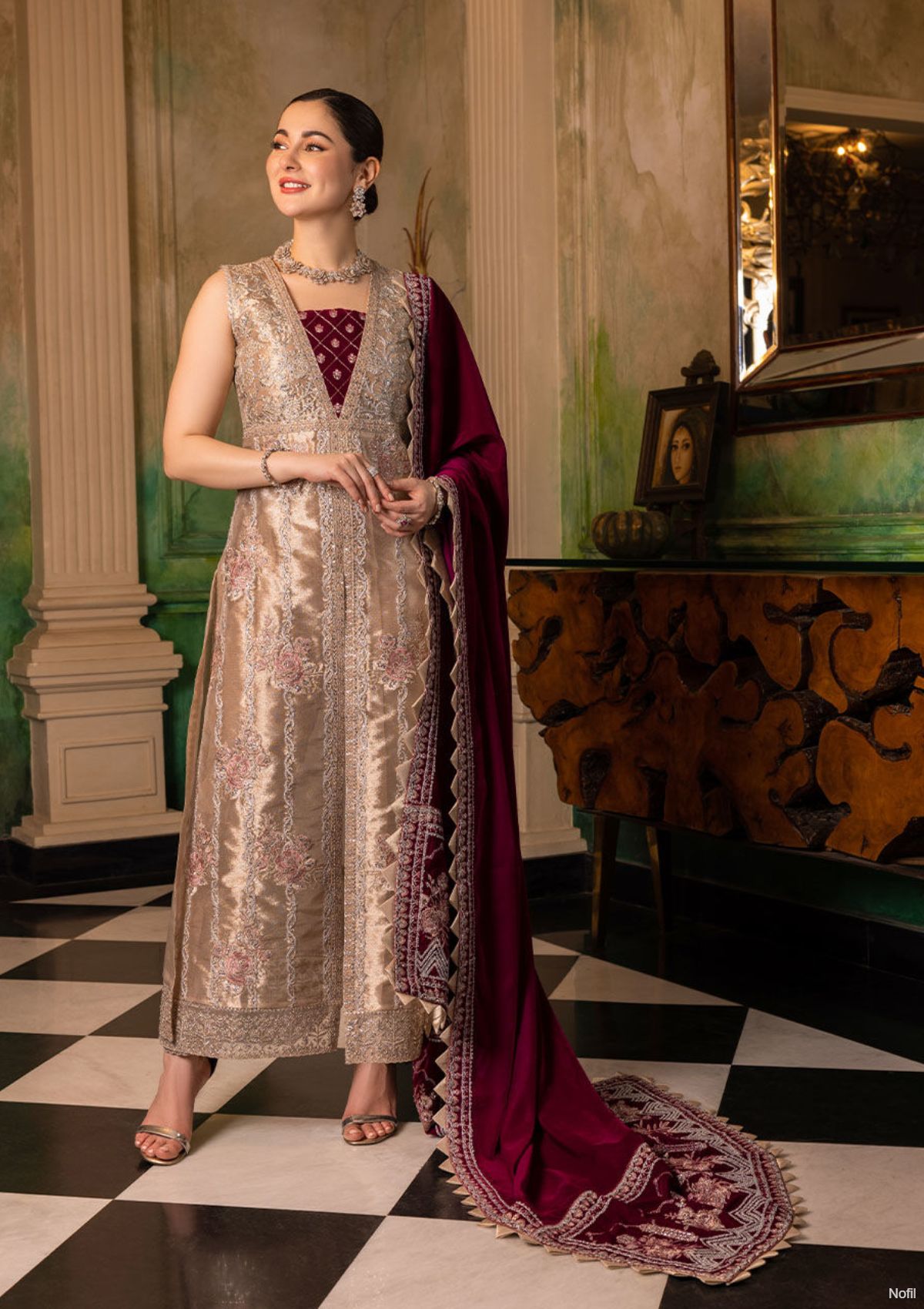 Winter Collection - Zainab Chottani - Velvet - ZCV#5 available at Saleem Fabrics Traditions