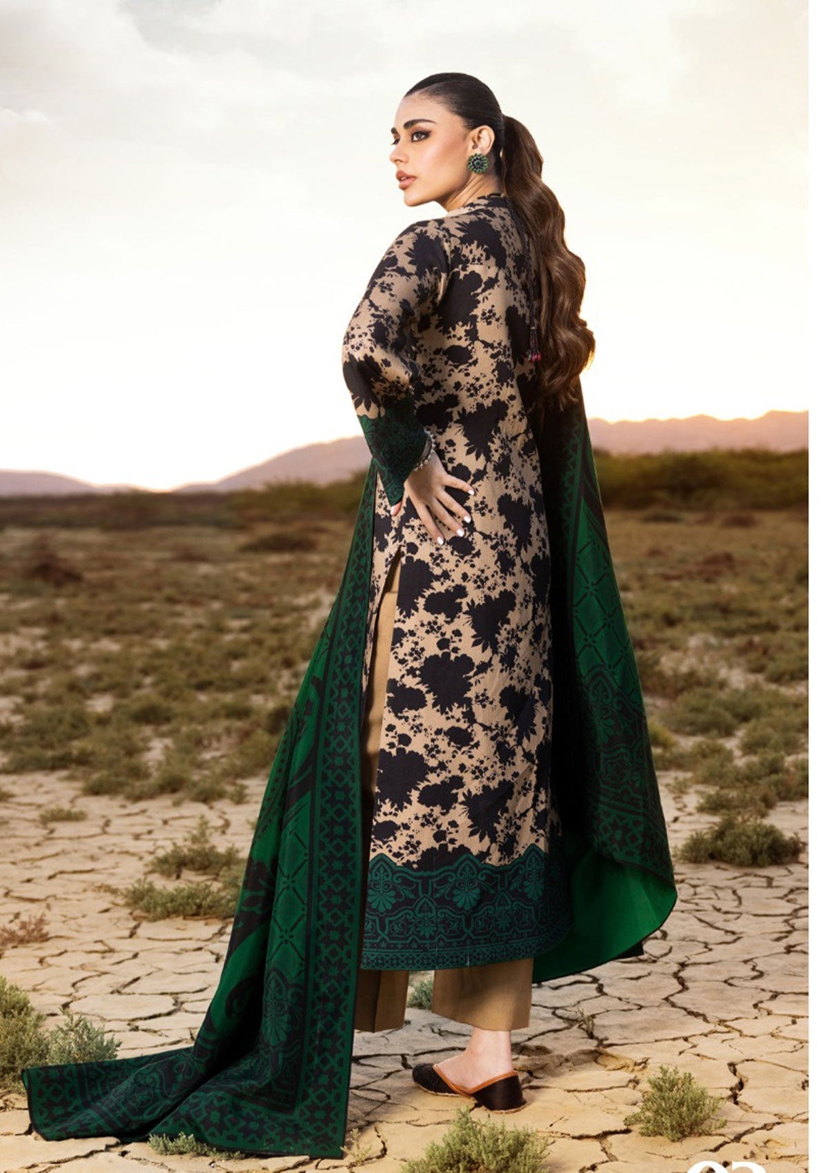 Winter Collection - Zainab Chottani - Winter Shawls - D#3 available at Saleem Fabrics Traditions