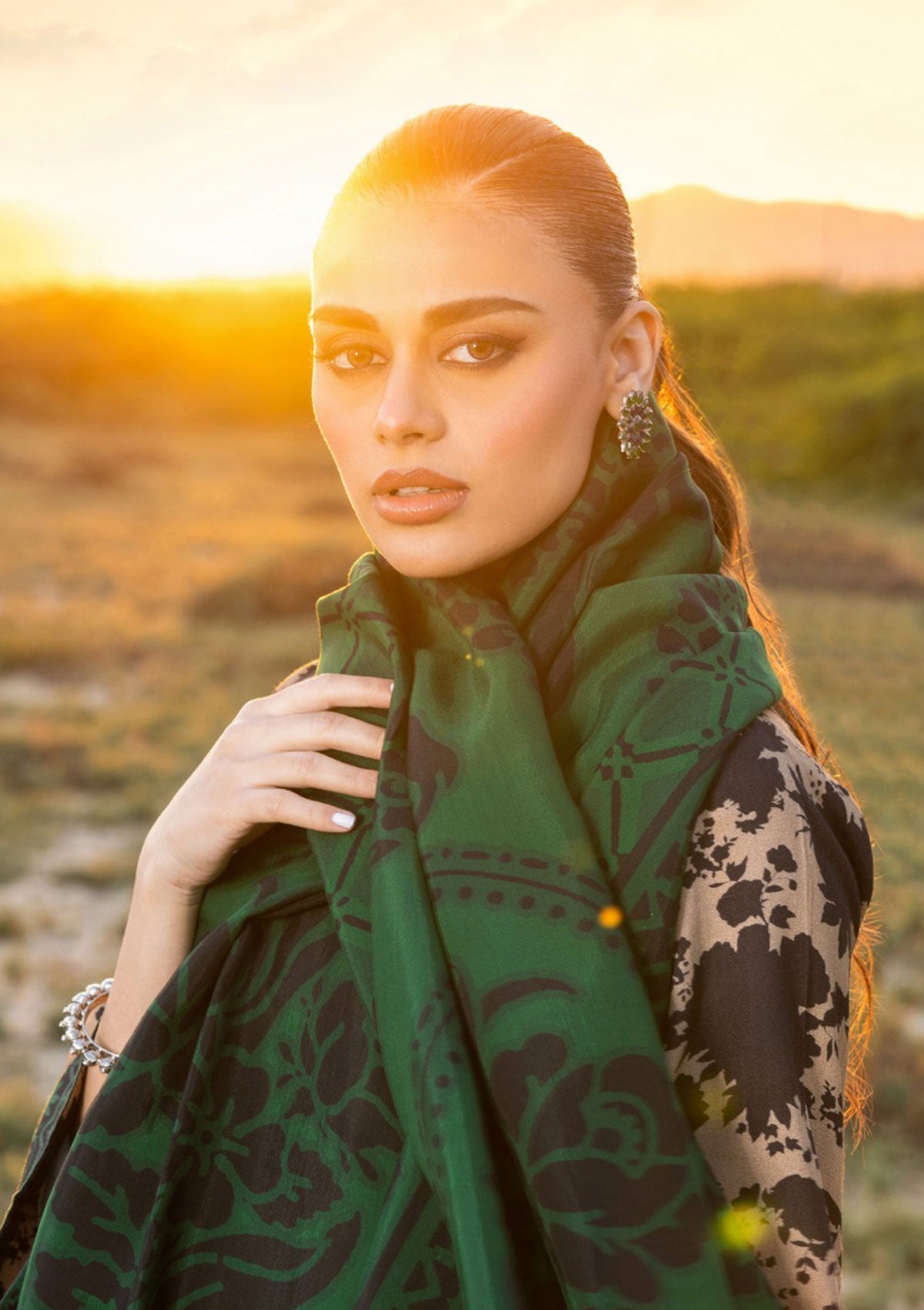 Winter Collection - Zainab Chottani - Winter Shawls - D#3 available at Saleem Fabrics Traditions