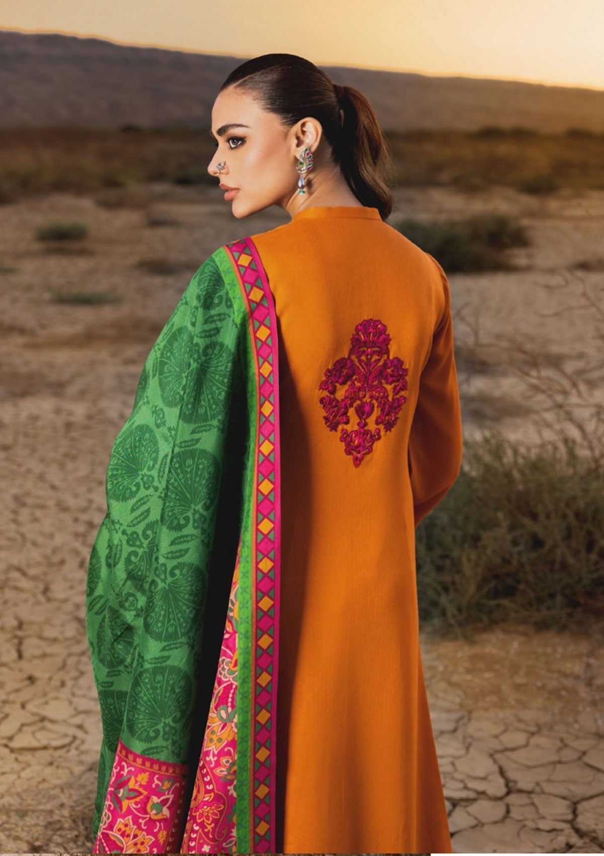 Winter Collection - Zainab Chottani - Winter Shawls - D#6 available at Saleem Fabrics Traditions