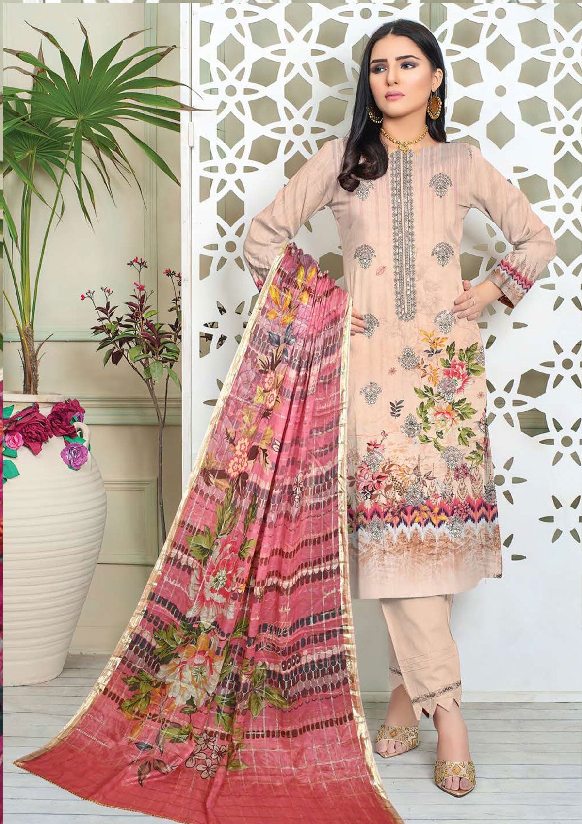 Winter Collection - Zara Meer - Viscose - V52 - D#5 available at Saleem Fabrics Traditions