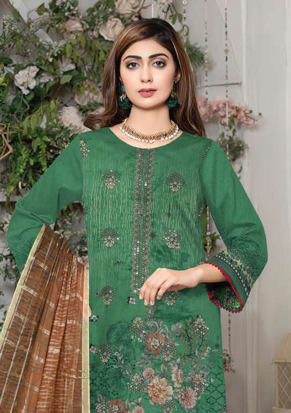 Winter Collection - Zara Meer - Viscose - V52 - D#7 available at Saleem Fabrics Traditions