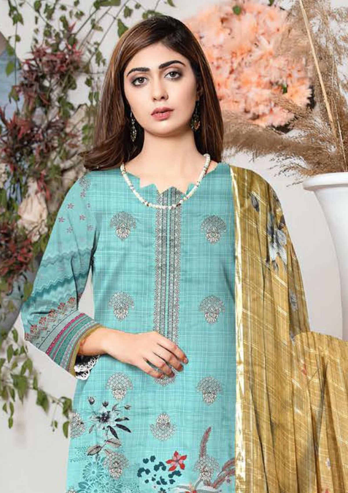 Winter Collection - Zara Meer - Viscose - V52 - D#9 available at Saleem Fabrics Traditions