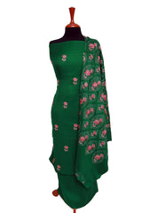 Winter Dress - Pashmina - Embroidery - B Green D#01 by Saleem Fabrics PK