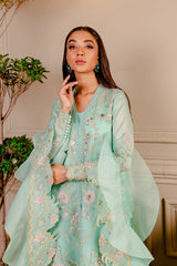 Formal Collection - Fozia Khalid - Lumieres Festive - VoL 3 - Tiffany Blue