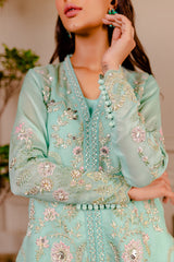 Formal Collection - Fozia Khalid - Lumieres Festive - VoL 3 - Tiffany Blue