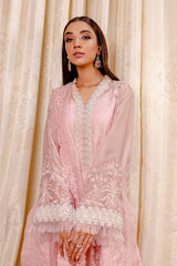 Formal Collection - Fozia Khalid - Lumieres Festive - VoL 3 - Crepe Rose