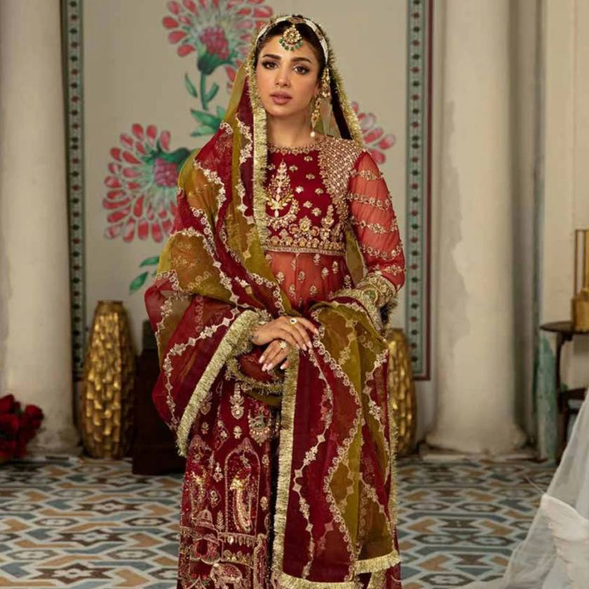 Maryam Hussain Latest 2024 Collection Saleem Fabrics Traditions