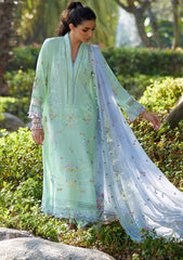 Lawn Collection - Farah Talib Aziz - Suay - Luxury Unstitched '24 - Misora Mint Green - FTA#11