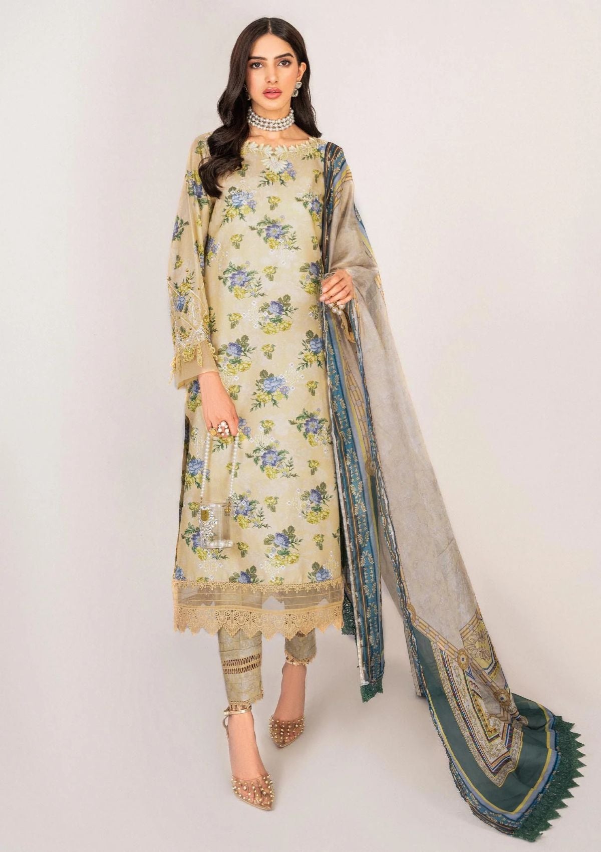 Lawn Collection - Shazme - Serene - SH-07 BUTTERCUP BLOOM