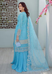 Lawn Collection - Asimah.K - Inaayat - Festive - BULE PRIMROSE - D#01