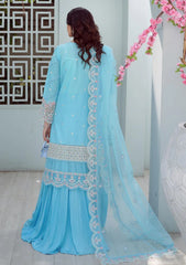 Lawn Collection - Asimah.K - Inaayat - Festive - BULE PRIMROSE - D#01