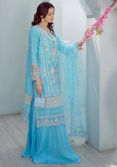 Lawn Collection - Asimah.K - Inaayat - Festive - BULE PRIMROSE - D#01