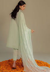 Lawn Collection - Cross Stitch - Chikankari - D#3 | Dusty Aqua