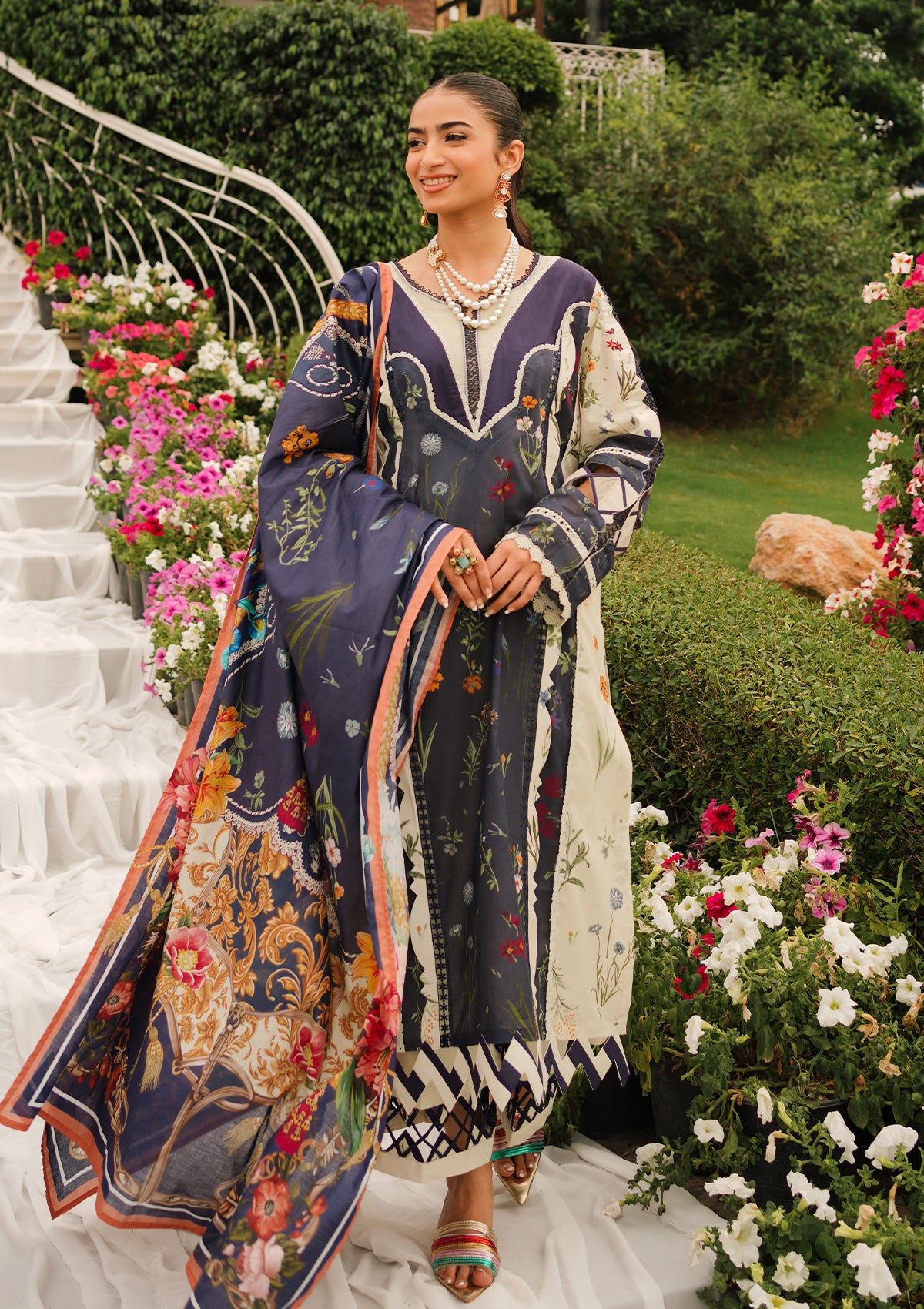 Lawn Collection - Elaf Premium - Printed - EEP#08B - Breeze Together