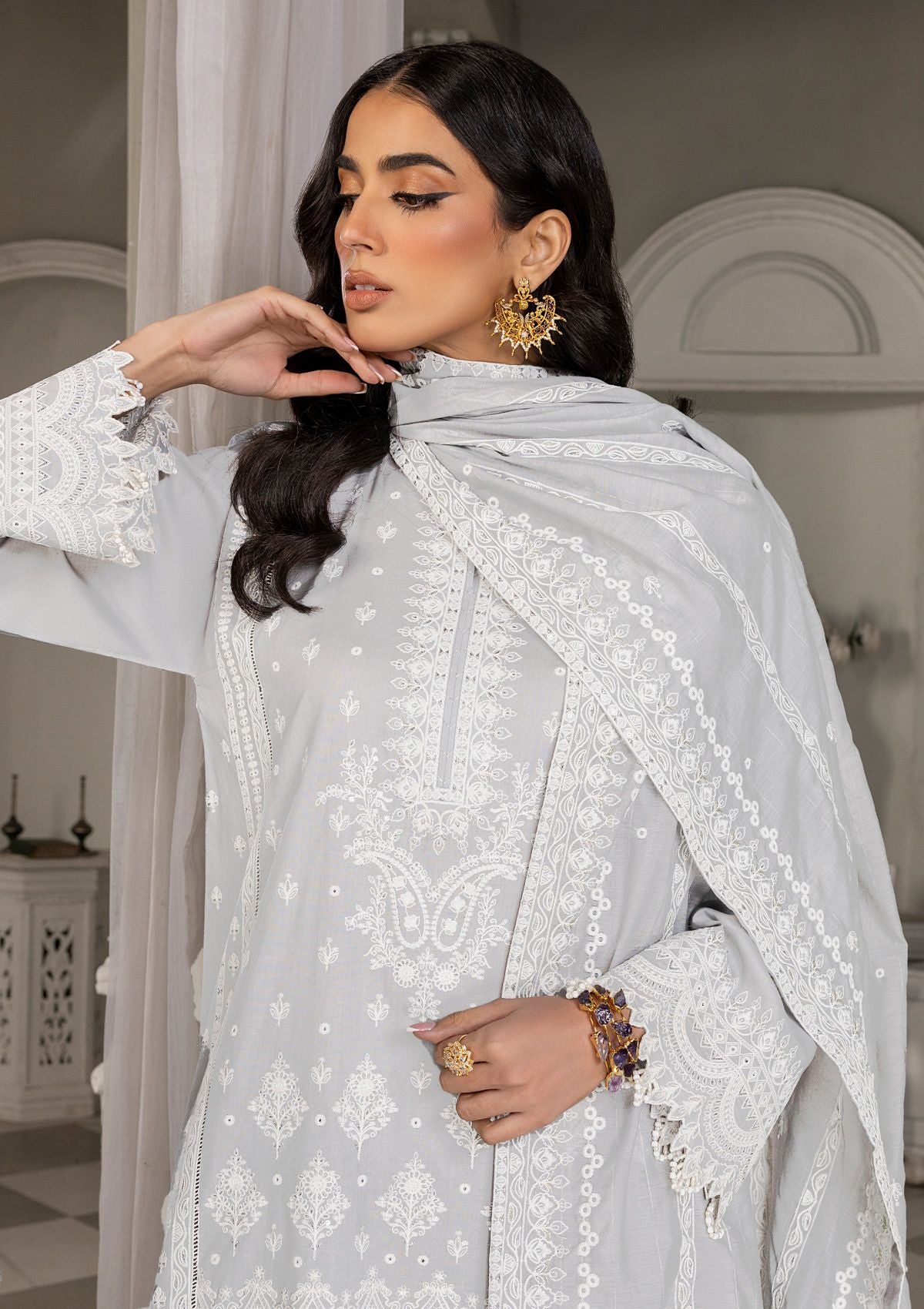 Lawn Collection  - Lakhany - Embroidered - Eid Edition - LG-IZ-0084