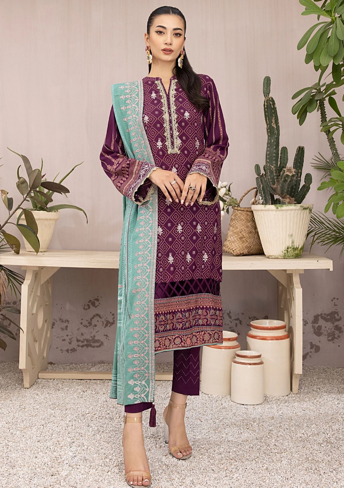 Winter Collection - Lakhany - Embroidered Unstitched - D#0004