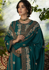 Winter Collection - Lakhany - Emb Winter Shawl - D#08